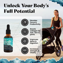 Load image into Gallery viewer, Pure Himalayan Shilajit & Irish Sea Moss Liquid Drops, 85+ Trace Minerals, 60% Fulvic Acid in Great Tasting Mocha Flavor. High Grade Healing Boosts Vitality, Productivity & Collagen