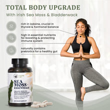 Load image into Gallery viewer, HAPPY FOX Irish Sea Moss Capsules with Burdock Root & Bladderwrack - Alternative to Seamoss Gummies or Powder, 90 Vegan Capsules, Made in USA